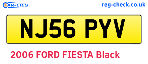 NJ56PYV are the vehicle registration plates.
