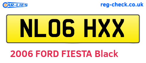 NL06HXX are the vehicle registration plates.