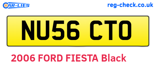 NU56CTO are the vehicle registration plates.