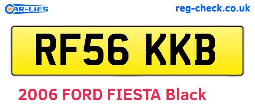 RF56KKB are the vehicle registration plates.
