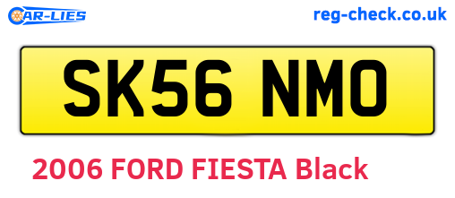 SK56NMO are the vehicle registration plates.