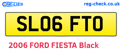 SL06FTO are the vehicle registration plates.