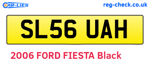 SL56UAH are the vehicle registration plates.