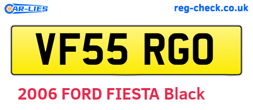 VF55RGO are the vehicle registration plates.