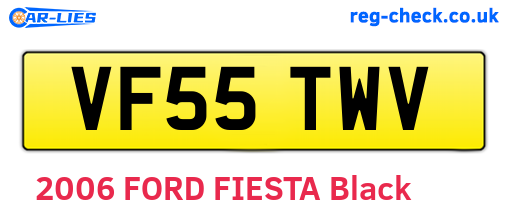 VF55TWV are the vehicle registration plates.