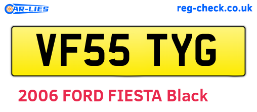 VF55TYG are the vehicle registration plates.