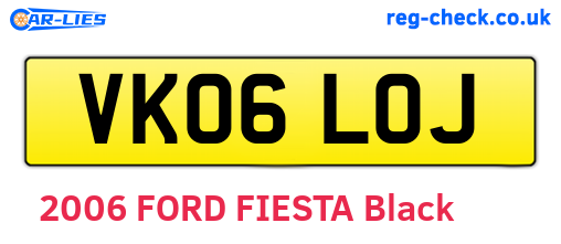 VK06LOJ are the vehicle registration plates.