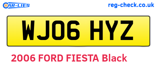 WJ06HYZ are the vehicle registration plates.