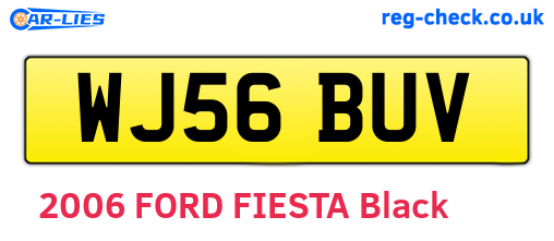 WJ56BUV are the vehicle registration plates.