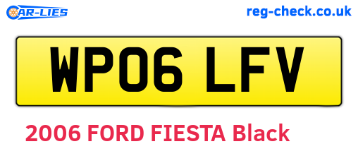 WP06LFV are the vehicle registration plates.