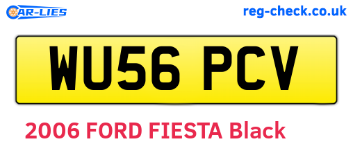 WU56PCV are the vehicle registration plates.
