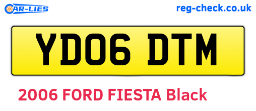 YD06DTM are the vehicle registration plates.