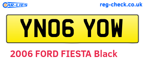 YN06YOW are the vehicle registration plates.