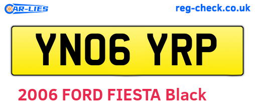 YN06YRP are the vehicle registration plates.