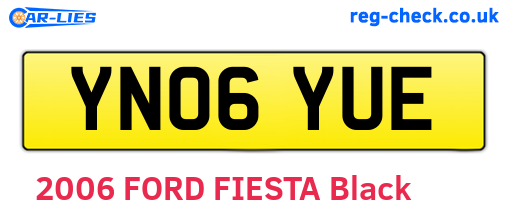 YN06YUE are the vehicle registration plates.