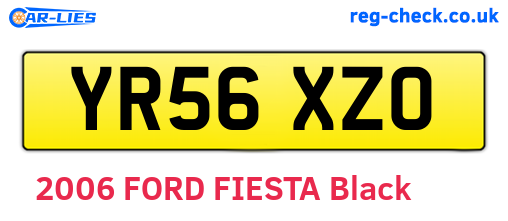 YR56XZO are the vehicle registration plates.