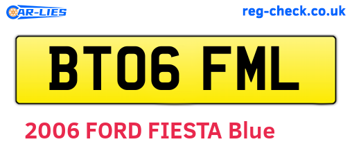 BT06FML are the vehicle registration plates.