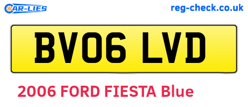 BV06LVD are the vehicle registration plates.
