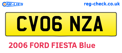 CV06NZA are the vehicle registration plates.