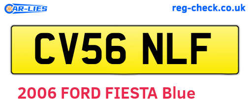 CV56NLF are the vehicle registration plates.