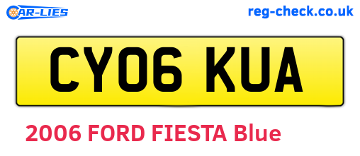 CY06KUA are the vehicle registration plates.