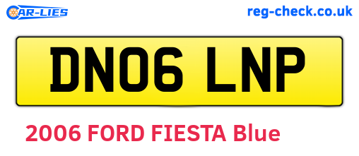 DN06LNP are the vehicle registration plates.