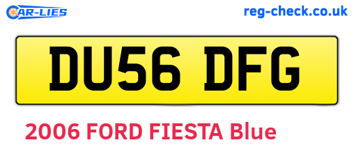DU56DFG are the vehicle registration plates.
