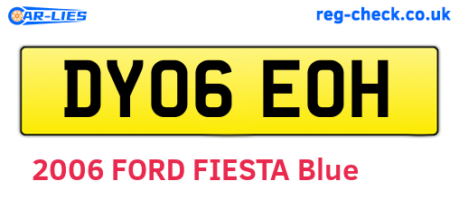 DY06EOH are the vehicle registration plates.