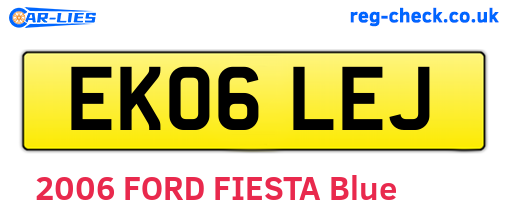 EK06LEJ are the vehicle registration plates.