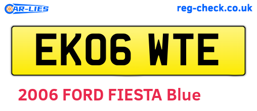 EK06WTE are the vehicle registration plates.
