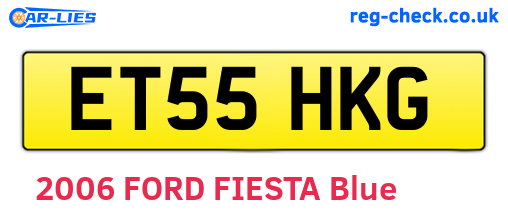 ET55HKG are the vehicle registration plates.