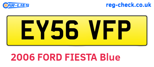 EY56VFP are the vehicle registration plates.