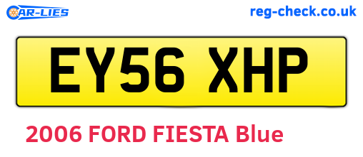 EY56XHP are the vehicle registration plates.