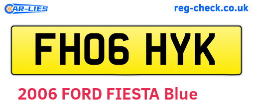FH06HYK are the vehicle registration plates.