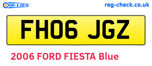 FH06JGZ are the vehicle registration plates.