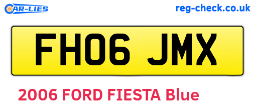 FH06JMX are the vehicle registration plates.