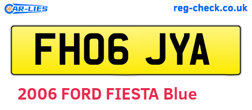 FH06JYA are the vehicle registration plates.