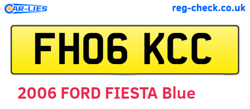 FH06KCC are the vehicle registration plates.