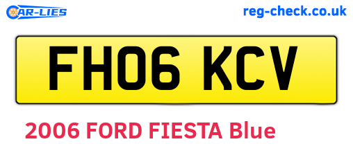 FH06KCV are the vehicle registration plates.