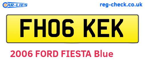 FH06KEK are the vehicle registration plates.