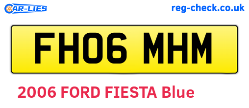 FH06MHM are the vehicle registration plates.