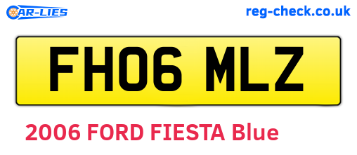 FH06MLZ are the vehicle registration plates.