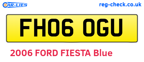 FH06OGU are the vehicle registration plates.