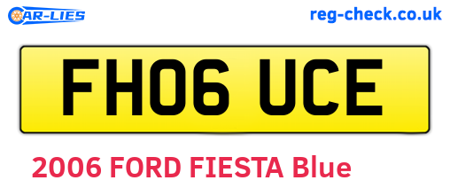 FH06UCE are the vehicle registration plates.