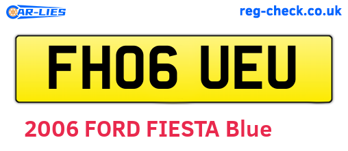 FH06UEU are the vehicle registration plates.