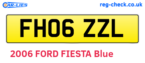 FH06ZZL are the vehicle registration plates.