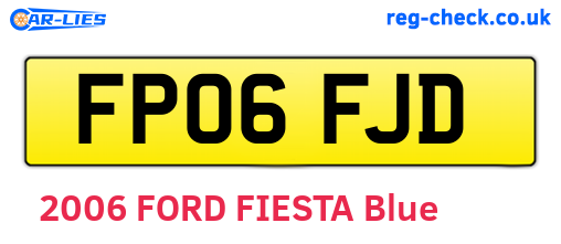 FP06FJD are the vehicle registration plates.
