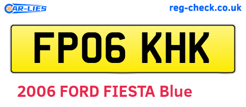 FP06KHK are the vehicle registration plates.