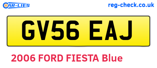 GV56EAJ are the vehicle registration plates.