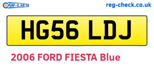 HG56LDJ are the vehicle registration plates.
